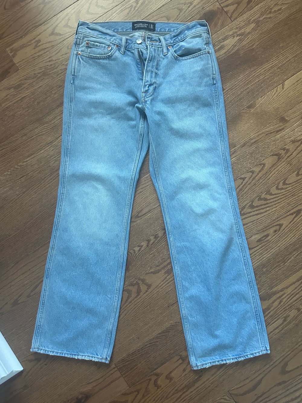 Abercrombie & Fitch Light Blue western straight